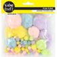 POM POMS PLUSH PASTEL ASST SIZES 60PCS