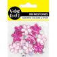 RHINESTONE FLOWER PK-PP MIX 63PCS