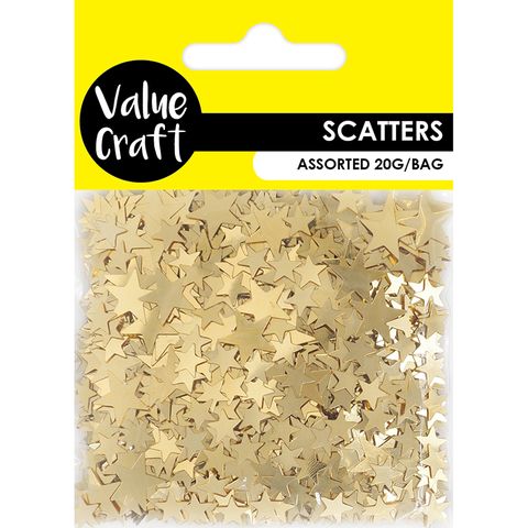 CRAFT SCATTERS STAR 2 SIZES GOLD 20G