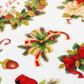 XMAS GLITTER STICKERS HOLLY WREATHS 1SH