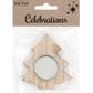 XMAS WOOD TEALIGHT HOLDER TREE 1PC