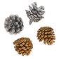 XMAS METALLIC PINECONES 4PCS