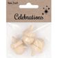 XMAS WOOD 3D ACORNS 3PCS