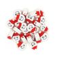 XMAS POLYMER CLAY BEAD SANTA HEADS 25PCS