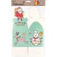 XMAS PAPER BOXES 3D TOPS ASST 3PCS