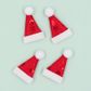 XMAS FELT SHAPES SANTA HAT 4PCS