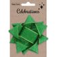 XMAS BOW 9.5CM GRN METALLIC 1PC