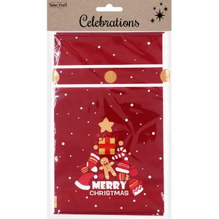 Xmas Plastic Treat Bags