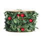 XMAS HOLLY AND BERRY LEAF TRIM 2.5M