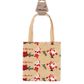 XMAS JUTE TOTE BAG 20X20CM SANTA 1PC