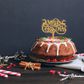 XMAS GOLD MERRY XMAS CAKE TOPPER 1PC