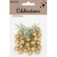 XMAS HOLLY BERRIES GOLD 24PCS