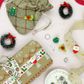 XMAS MINI WREATH EMBELLISHMENTS 4PCS