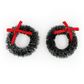 XMAS MINI WREATH EMBELLISHMENTS 4PCS