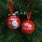 XMAS HANGING BAUBLE TIN TREES 1PC