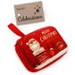 XMAS METAL RECTANGULAR CASE W ZIP 1PC