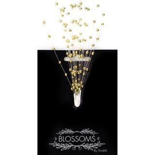 Flower Pearl Spray 18Head Gold 1Bunch
