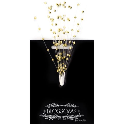 Flower Pearl Spray 18Head Gold 1Bunch