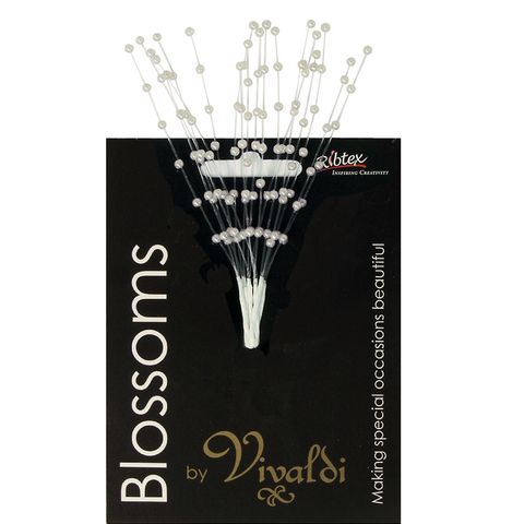 Flower Pearl Spray 18Head Ivory 1Bunch