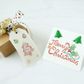 XMAS FELT SHAPES MINI SEQUIN TREES 8PCS