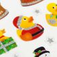 XMAS GLITTER STICKERS DUCKS 1SH