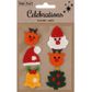 XMAS SB KNITTED MOTIFS STICKERS 1SH