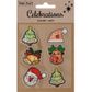 XMAS SB PUFFY SCATTERS STICKERS 1SH