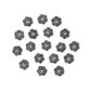 Bead Caps 10mm Flower Silver 15Pcs