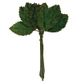 Flower Leaf Velvet Rose Mini Green 12Pcs