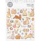 EASTER FOIL STICKERS WOOD BUNNIES 1SH