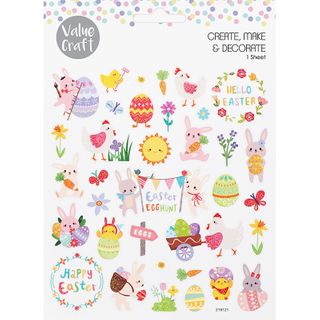 EASTER GLITTER STICKERS EGG HUNT 1SH