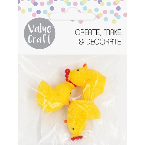 EASTER RESIN CHICKEN 3PCS