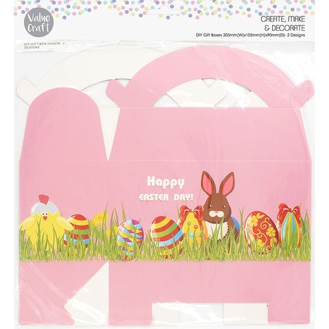 EASTER PAPER BOXES BUNNY EGGS 2PCS