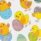 EASTER FOIL STICKERS CHICKS EGGS 1PC