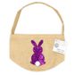 EASTER BASKET GLITTER BUNNY PURPLE 1PC