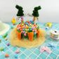 EASTER MINI GRASS BUNNIES 4PCS