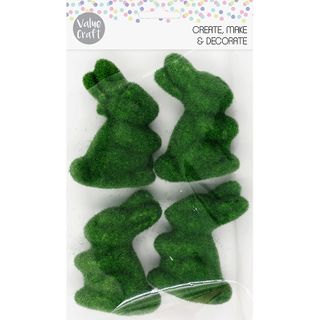 EASTER MINI GRASS BUNNIES 4PCS