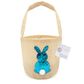 EASTER BASKET GLITTER BUNNY BLUE 1PC