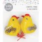 EASTER YELLOW FEATHERED CHICKS 2PCS