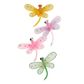 Wire Dragonfly 40x45mm Yellow Pink Green