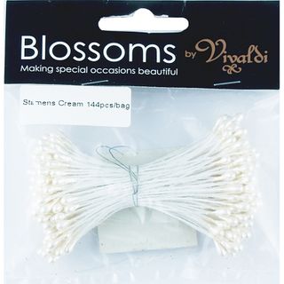 Flower Stamens Cream 144Pcs