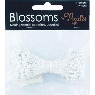 Flower Stamens White 144Pcs