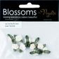 Grub Rose with Leaves 7mm Cream 10Pcs