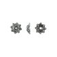 Bead Caps 8mm Star Flower Silver 20Pcs