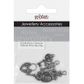 Charm 2XKeys Crosses Padlock Silver 6Pcs