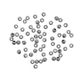 Bead Plastic Round Spacer 2Mm Silver 10G