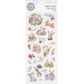 EASTER SILVER FOIL STICKERS BUNNIES 1SH