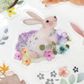 EASTER SILVER FOIL STICKERS BUNNIES 1SH