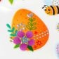 EASTER GLITTER STICKERS SPRING BUNNY 1SH