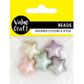 BEAD PEARLESCENT CHUNKY STARS 5PCS